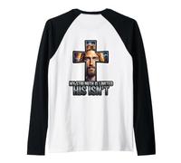 Il Mio Streangth è limitato Il Suo Non è Gesù Cristo Dio Cristiano Maglia con Maniche Raglan