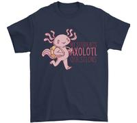 Il Mio Studenti Axolotl Domande Insegnante Divertente Uomo T-Shirt 100% Cotone