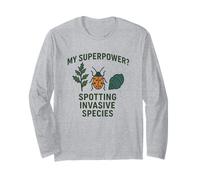 Il Mio superpotere individuare Specie invasive Naturalista Maglia a Manica