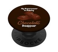 Il mio superpotere sta facendo sparire il cioccolato PopSockets PopGrip Adesivo