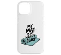 Il mio tappetino da yoga è il mio posto felice per lo yoga Custodia per iPhone 14