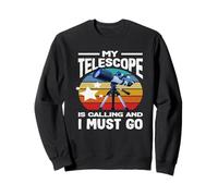 Il Mio telescopio Chiama Astronomia osservare Le Stelle retrò Felpa