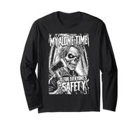 Il Mio Tempo da Solo è per la Sicurezza di Tutti Serial Killer Horror Maglia a Manica