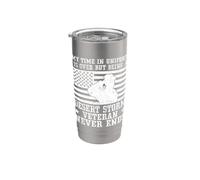 Il mio tempo in uniforme è finito ma essere un veterano della tempesta nel deserto Bicchiere termico in acciaio inox doppia parete