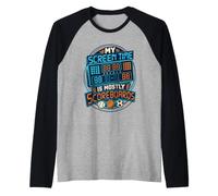 Il Mio Tempo sullo Schermo è principalmente Un Fan dello Sport dei tabelloni di valutazione Maglia con Maniche Raglan