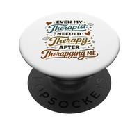 Il mio terapeuta aveva bisogno di una terapia dopo aver terapizzato la salute mentale PopSockets PopGrip Adesivo