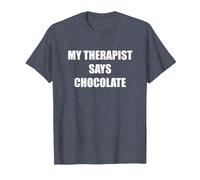 Il Mio terapeuta Dice Cioccolato Maglietta, Uomo, Pervinca, 6XL