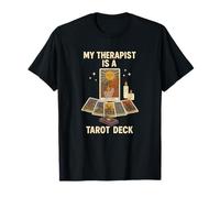 Il Mio terapeuta è Un Mazzo di tarocchi Strega Divertente Maglietta