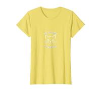 Il Mio terapeuta ha Baffi - Amante dei Gatti Salute mentale Maglietta, Donna, Limone, XS