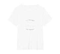 Il Mio terapeuta ha Baffi - Amante dei Gatti Salute mentale Maglietta, Donna Plus-Size, Bianco, 6X