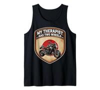 Il Mio terapeuta ha Due Ruote Street Motocycle Giappone Moto Canotta