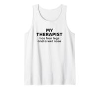 Il Mio terapeuta ha Quattro Gambe e Un Amante dei Cani dal Naso Bagnato Canotta
