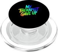 Il mio terapeuta ha rinunciato al design umoristico per la salute mentale PopSockets PopGrip per MagSafe