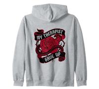 Il Mio terapeuta ha rinunciato al Tatuaggio Tradizionale Rosa Serpente Felpa con Cappuccio