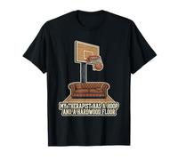 Il Mio terapeuta ha Un Cerchio e Un Pavimento in Legno Duro Basket Maglietta