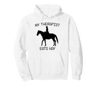 Il Mio terapeuta Mangia Fieno | Funny Horses Felpa con Cappuccio
