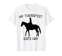 Il Mio terapeuta Mangia Fieno | Funny Horses Maglietta