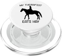 Il mio terapeuta mangia fieno | Funny Horses PopSockets PopGrip per MagSafe