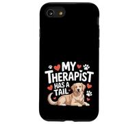 Il mio terapista ha una coda carino Golden Retriever Therapy Dog Custodia per iPhone SE (2020) / 7 / 8