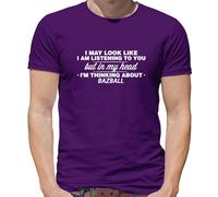 Il Mio Testa I M Thinking About Bazball - T-Shirt - Ashes Cricket Tour Player