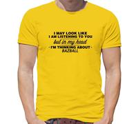 Il Mio Testa I M Thinking About Bazball - T-Shirt - Ashes Cricket Tour Player
