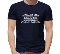 Il Mio Testa I'M Piccione Racing Uomo T-Shirt - Homing - Pidgeon - Uccello -