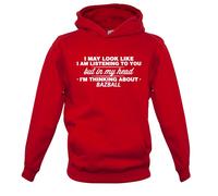 Il Mio Testa I'M Thinking About Bazball - Bambini Felpa/Maglione - Ashes Cricket
