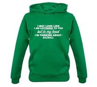 Il Mio Testa I'M Thinking About Bazball - Bambini Felpa/Maglione - Ashes Cricket