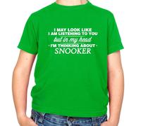 Il Mio Testa I'M Thinking About Snooker - T-Shirt - Crogiolo Player 147