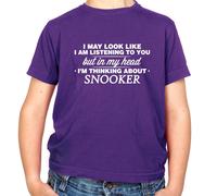 Il Mio Testa I'M Thinking About Snooker - T-Shirt - Crogiolo Player 147