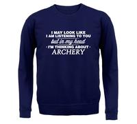Il Mio Testa Tiro Con L'Arco - Adulti Felpa/Maglione - Arciere Fiocco Love Sport