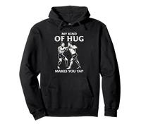 Il Mio Tipo di Abbraccio Ti Fa Toccare Brasiliano BJJ Jiu Jitsu MMA Felpa con Cappuccio