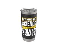 Il mio tipo di scienza risolve la criminologia della criminologia scientifica forense Bicchiere termico in acciaio inox doppia parete