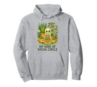 Il mio tipo di umorismo scheletro vegetale del cerchio sociale Felpa con Cappuccio