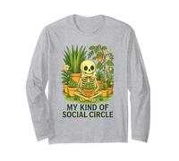 Il mio tipo di umorismo scheletro vegetale del cerchio sociale Maglia a Manica