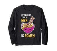 Il Mio Tipo Preferito di Uomini è Ramen Kawaii Noodles Bowl Maglia a Manica