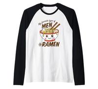 Il Mio Tipo Preferito di Uomini è Ramen Kawaii Noodles Maglia con Maniche Raglan
