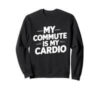 Il mio tragitto è il mio umorismo cardio sarcastico urbano Felpa