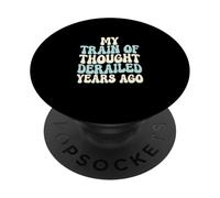 Il mio treno del pensiero è deragliato anni fa ingegnere operaio PopSockets PopGrip Adesivo