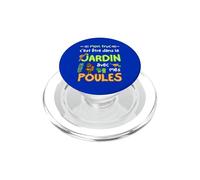 Il mio trucco è essere in giardino con le mie galline Giardiniere PopSockets PopGrip per MagSafe