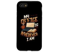 Il mio ufficio è ovunque io sia caffè da lavoro a distanza Custodia per iPhone SE (2020) / 7/8