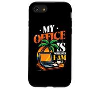 Il mio ufficio è ovunque io sia lavoro a distanza Viaggi Custodia per iPhone SE (2020) / 7/8