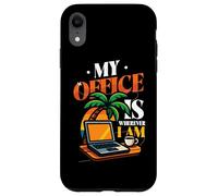 Il mio ufficio è ovunque io sia lavoro a distanza Viaggi Custodia per iPhone XR