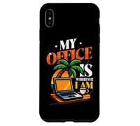 Il mio ufficio è ovunque io sia lavoro a distanza Viaggi Custodia per iPhone XS Max