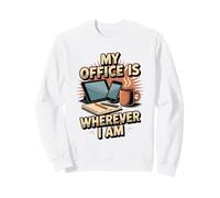 Il Mio Ufficio è Ovunque io Sia Lavoro a Distanza Viaggi Felpa