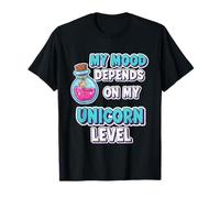 Il Mio Umore dipende dal Mio Livello di Unicorno Maglietta
