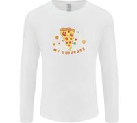 Il Mio Universo Pizza Divertente Dieta Uomo Maglietta A Maniche Lunghe