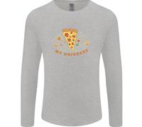 Il Mio Universo Pizza Divertente Dieta Uomo Maglietta A Maniche Lunghe