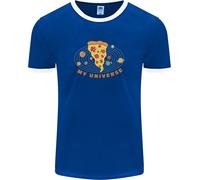 Il Mio Universo Pizza Divertente Dieta Uomo Ringer T-Shirt FotL