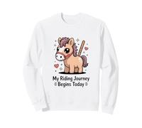 Il Mio Viaggio a Cavallo Inizia Oggi Cute Pony Felpa